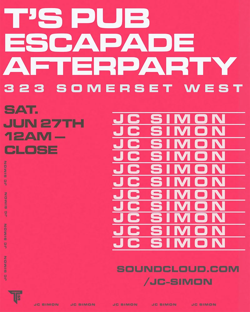 escapade after party JC Simon